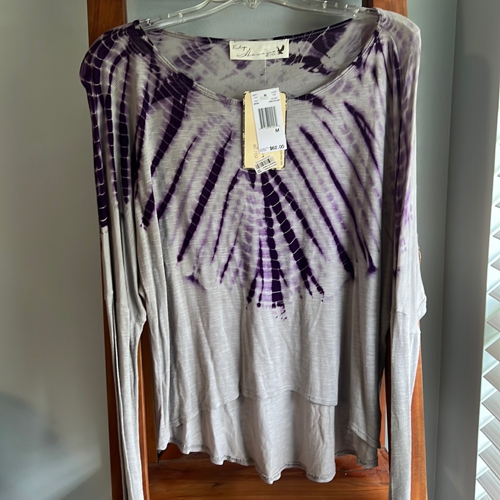 Vintage Havana Long Sleeve Tie Dye Top